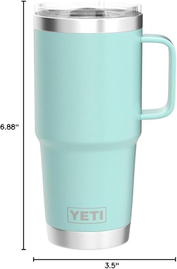 YETI Rambler 20 oz Travel Mug, Stainless Steel, Vacuum Insulated with Stronghold Lid
