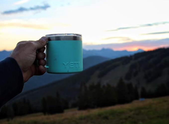 YETI Rambler 14 oz Mug, Vacuum Insulated, Stainless Steel with MagSlider Lid, Stainless