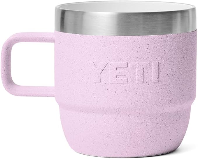 YETI Rambler 6 oz Stackable Mug, Stainless Steel, Vacuum Insulated Espresso/Coffee Mug, 2 Pack