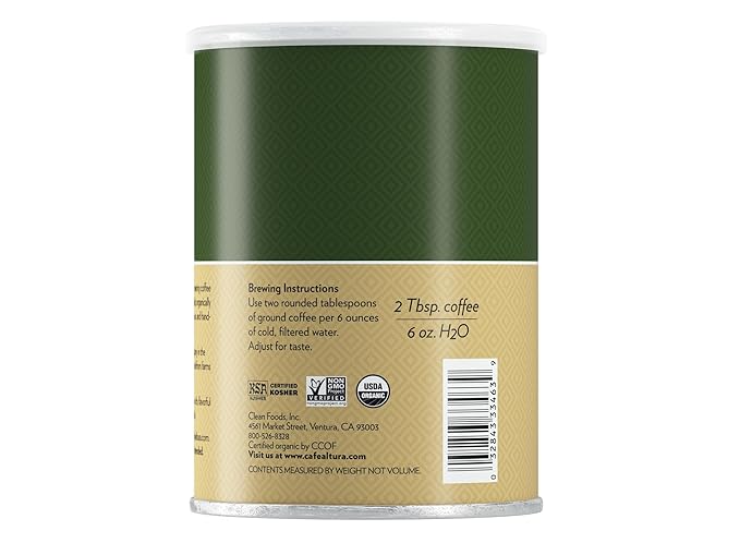 Cafe Altura Ground Organic Coffee, Dark Roast, 12 Ounce (Pack of 3)
