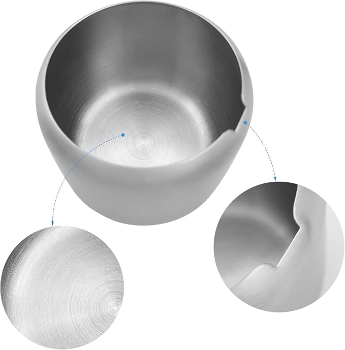 Stainless Steel Sugar Bowl Coffee Seasoning Jar Condiment Pot Spice Container Canister with Handle Cruet with Lid and Spoon…