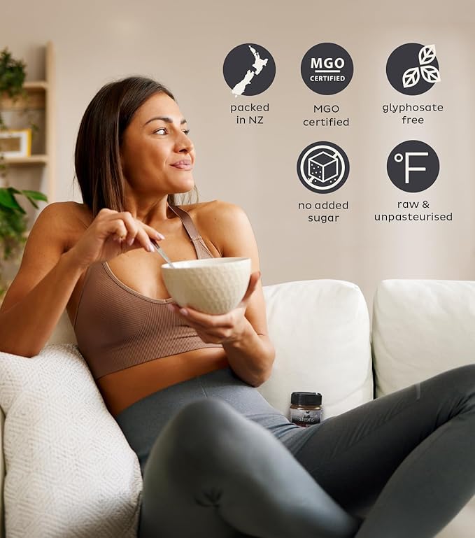 Steens Manuka Honey - MGO 830+ - Pure & Raw 100% Certified UMF 20+ Manuka Honey - Bottled and Sealed in New Zealand - 7.9 oz - New Version