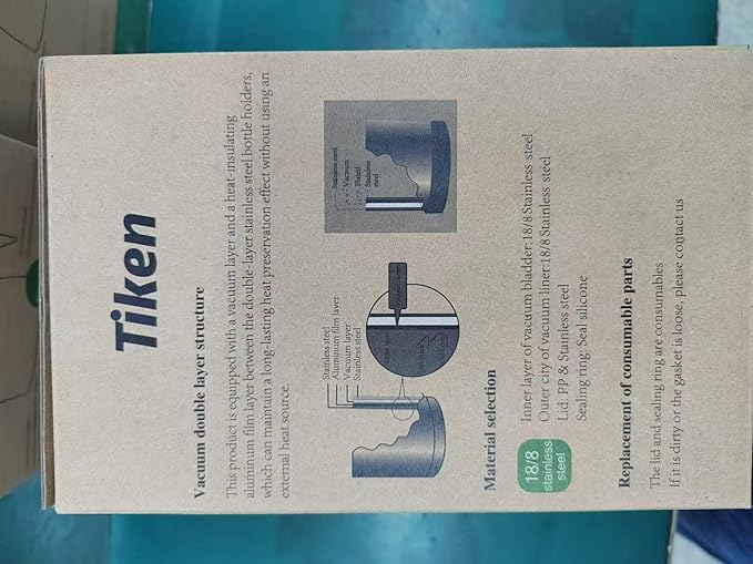 Tiken 34 Oz Thermal Coffee Carafe, Stainless Steel Insulated Vacuum Coffee Carafes For Keeping Hot, 1 Liter Beverage Dispenser (Copper)