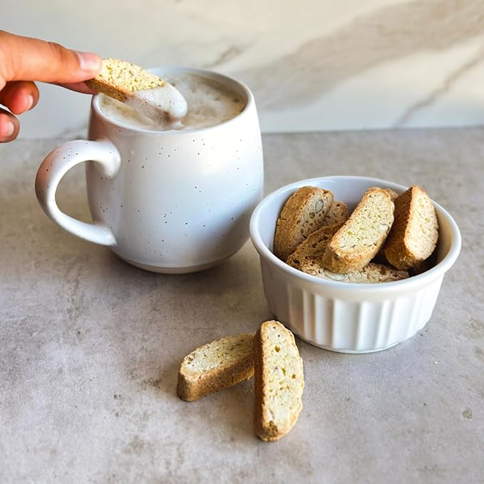 Tutti Gourmet Gluten Free Lemon Biscotti, 9.9 oz (283g) Resealable Cookie Bag - Vegan and Halal Snacks