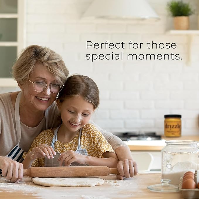 Drizzle Honey Taster Trio - All Natural Pure Raw Honey, Unfiltered, White, Cinnamon Spiced, & Turmeric Gold Mini Jars, Use in Tea & Coffee, Sugar Substitute, Certified Kosher - Pack of 3