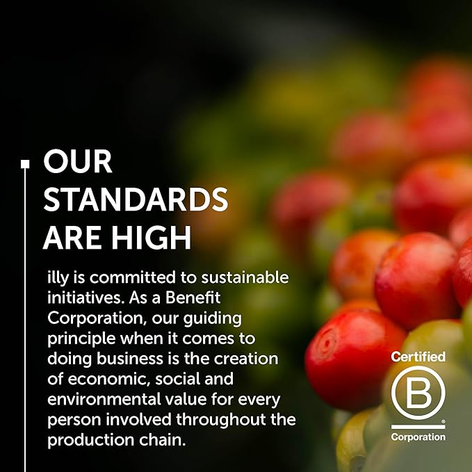 Illy Whole Bean Coffee, Intenso Bold Roast - Bold & Flavorful - 100% Arabica - Whole Beans - Pressurized Packaging Sealed for Freshness - 8.8oz can (Pack of 6)