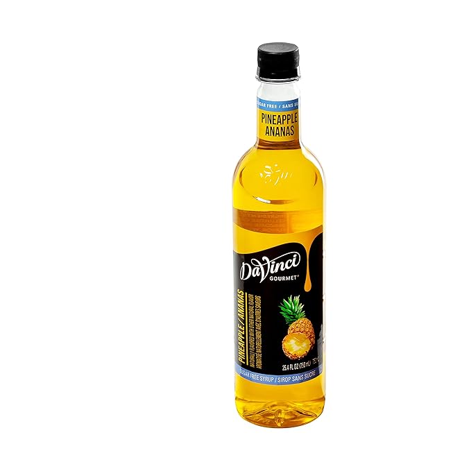 DaVinci Gourmet Sugar-Free Pineapple Syrup, 25.4 Ounce (Pack of 4)
