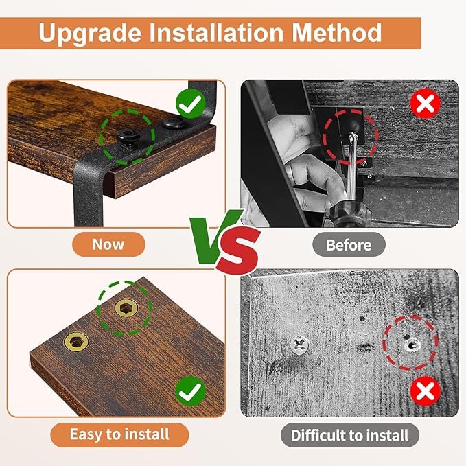 Giikin Set of 2 Wooden Display Stand Riser, 4 Tier Display Stand Perfume Organizer Stand Cupcake Stand Holder, Tiered Display Stand Risers Display Shelf for Home and Shop