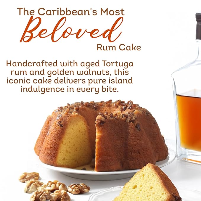 Tortuga Caribbean Rum Cake Gift Set – 6 Pack of Classic Golden Original 4 oz – Authentic Dessert Snack Cakes Bakery Fresh, Moist & Flavored with Premium Aged Rum - Mini Cakes for Delivery