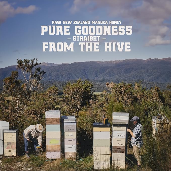 Gold Fern Honey - Raw New Zealand Manuka Honey | 8.8oz MGO 100+ | Pure, Natural, Unpasteurized, and Unfiltered Superfood Honey, Traceable from Hive to Hand.
