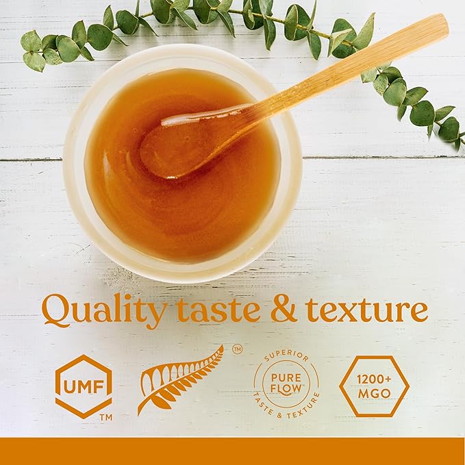 100% Pure New Zealand Manuka Honey, Certified UMF 25+ (MGO 1197+) Raw Manuka Honey, 8.8 Oz (250g)