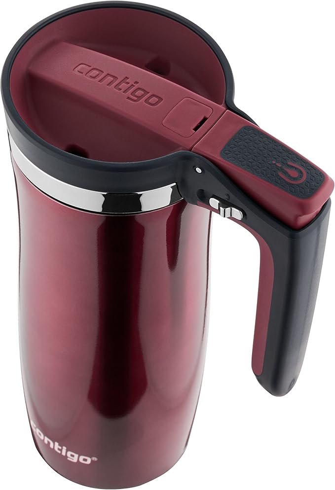 Contigo Handled AUTOSEAL Stainless Steel Travel Mug with Easy-Clean Lid 16oz.
