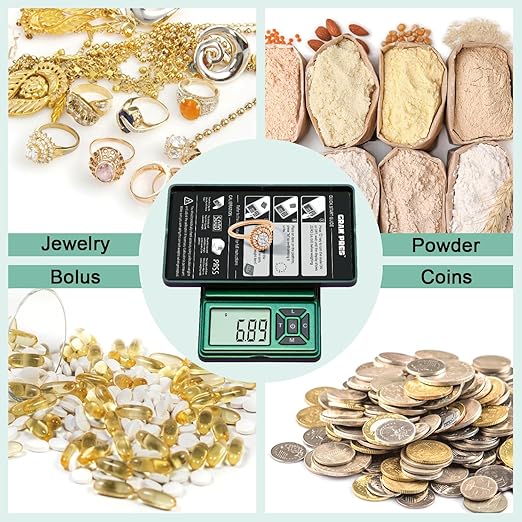 Digital Pocket Gram Scale 300g x 0.01g Accuracy, Small Mini High Precision Scale Digital Weight Grams and Oz for Jewelry, Diamond,Arrows, Powders and Food,with 50g Cal Weights