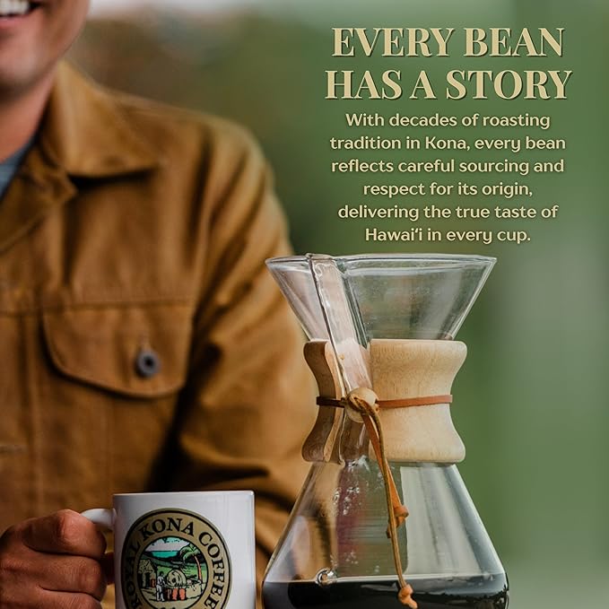 ROYAL KONA COFFEE Ground - 100% Hawaiian Kona Private Reserve Coffee Medium Roast, 7 oz