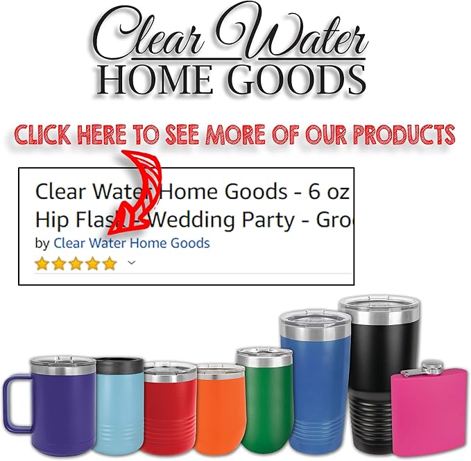Clear Water Home Goods - 12 oz Stainless Steel Double Wall Vacuum Insulated Can or Bottle Beverage Cooler - Stainless Steel - 6 Pack