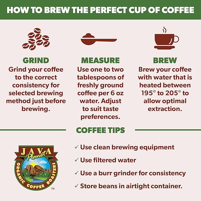 Low Acid Organic Coffee – Whole Bean, Mold-Free & Stomach Friendly by Java Planet, Black Magic Blend Coffee, Medium Dark Roast, Smooth Full Flavored, 5LB Bag