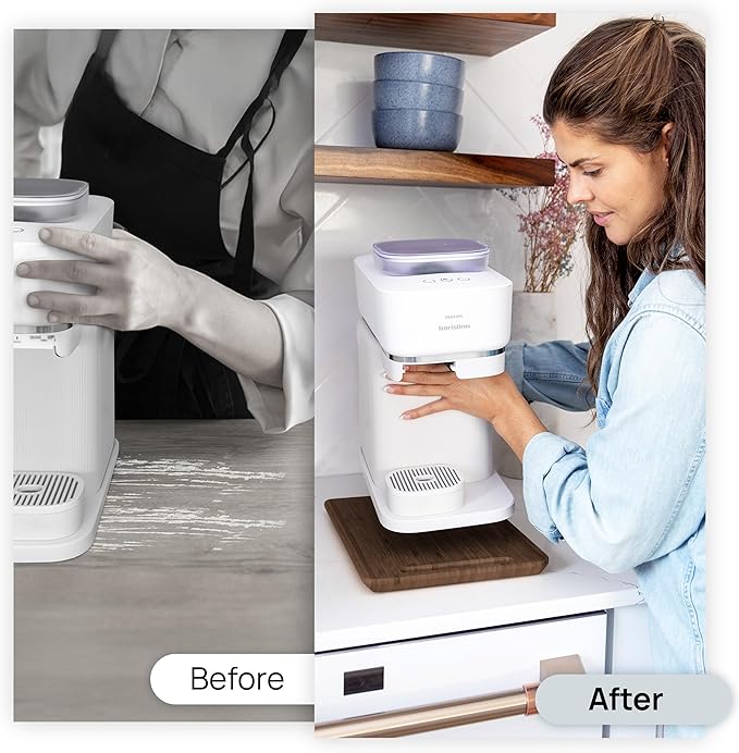 Ibyx Elegant Sliding Tray for Your Coffee Maker & Heavy Kitchen Appliances - Sturdy, Slides Easily from Under The Cabinet (Brown, 12βW x 16βD)