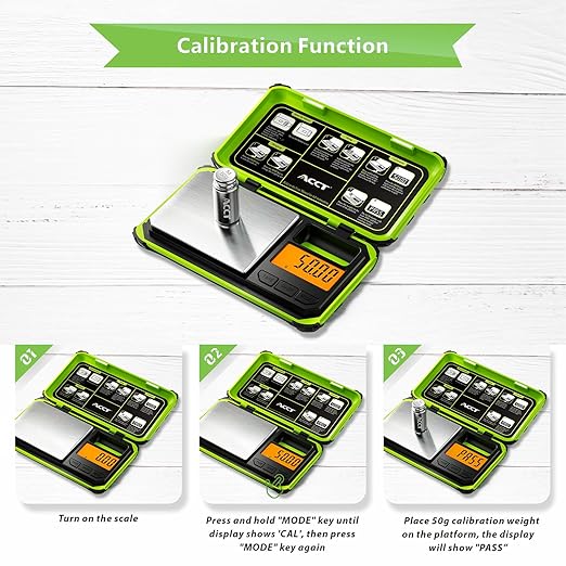 Precision Pocket Scale, 200gx0.01g Jewelry gram Scale, Digital Food Scale with LCD Display, one-Click Conversion 6 Units, Mini Scale for Weed/Kitchen/Powder/herb/Coins(Battery Included)