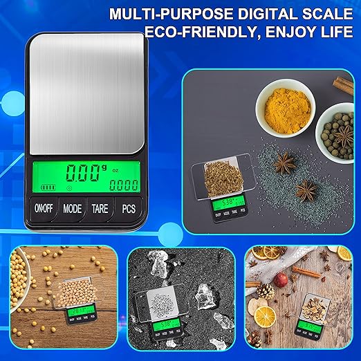 American Weigh Scales Digital Pocket Scale AC SERIES 1200g x 0.01g | High Precision 0.01g Accuracy Mini Gram Scale for Kitchen, Lab, Jewelry, Coin Scale, Small Digital Gram Scale Portable Travel Scale