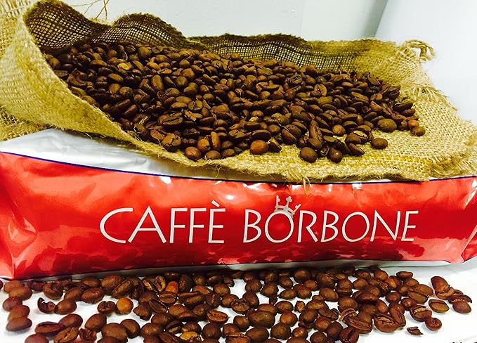 Caffè Borbone Whole Bean Coffee, Dark Roast, Red Blend, Authentic Italian Coffee, 2.2 lb Bag (Pack of 2)