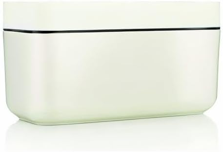 Lékué Ice Box | Ice Cube Tray For Freezer With Lid & Bin | Made With 100 Percent Platinum Silicone | Elegant And Retro Style Ice Cubes | For Cocktails, Ice Tea & Coffee And More | White