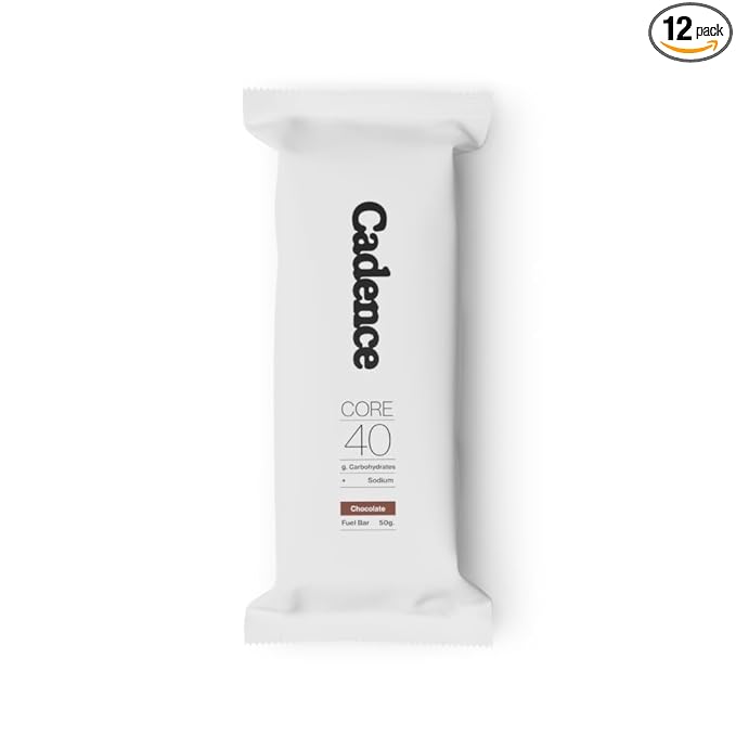Cadence Peanut Butter & Jelly Energy Bar - Case (50g x 12) | 40g Carb Blend with Organic Dates & Honey | Electrolytes for Hydration & Recovery | Natural Ingredients | Vegan-Friendly Fuel for Endurance Sports
