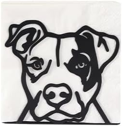 Napkin Holder for Table,Metal Napkin Holder for Kitchen Dining Farmhouse Cocktail Picnic Bar Rustic, Modern Napkins Holder for All Dining Room Decors (Dog)