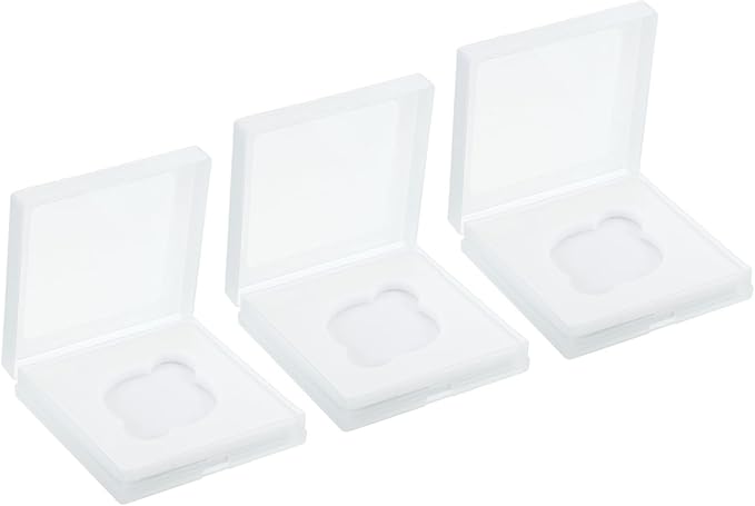 PATIKIL 46mm Lens Filter Case, 3pcs Camera Filter Case Portable Lens Filter Box Water Resistant Dustproof Plastic for Photography Filter Storage