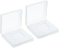 PATIKIL 55mm Lens Filter Case, 2pcs Camera Filter Case Portable Lens Filter Box Water Resistant Dustproof Plastic for Photography Filter Storage