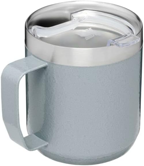 Stanley Stay-Hot Camp Mug 12 oz & 24 oz | Press Fit Drink Through Lid | Cup for Coffee, Tea and Drinks | Insulated Stainless Steel Coffee Mug | BPA-Free