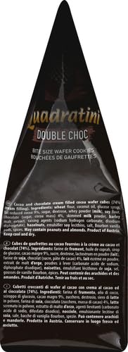 Loacker Quadratini Premium Double Choc Wafer Cookies, 250g/8.82oz (14305)