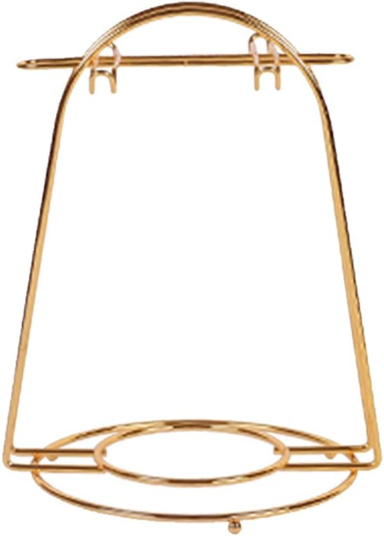 YY YEARCHY Coffee Mug Holder, Espresso Cups Holder Cup Drying Rack Cups Drainer Stand Metal Mug Tree Cups Organizer with 4 Hook Hangers for Kitchen Counter and Tea Party(Gold)
