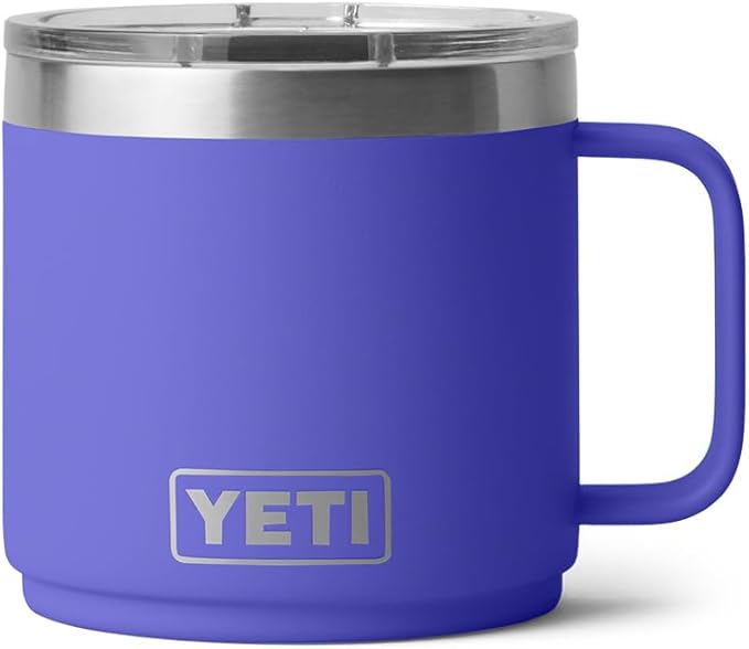 YETI Rambler 14 oz Stackable Mug, Vacuum Insulated, Stainless Steel with MagSlider Lid