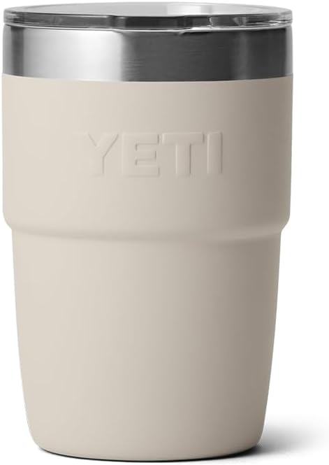 YETI Rambler 8 oz Stackable Cup, Stainless Steel, Vacuum Insulated Espresso Cup with MagSlider Lid