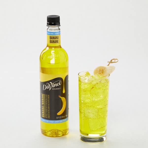 DaVinci Gourmet Sugar-Free Banana Syrup, 25.4 Fluid Ounces (Pack of 4)