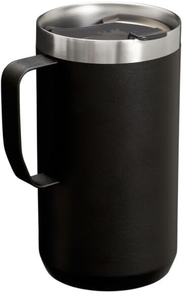 Stanley Stay-Hot Camp Mug 12 oz & 24 oz | Press Fit Drink Through Lid | Cup for Coffee, Tea and Drinks | Insulated Stainless Steel Coffee Mug | BPA-Free