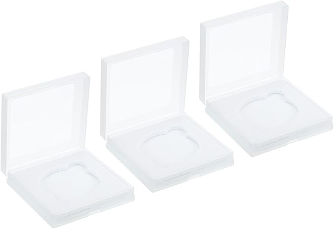 PATIKIL 55mm Lens Filter Case, 3pcs Camera Filter Case Portable Lens Filter Box Water Resistant Dustproof Plastic for Photography Filter Storage