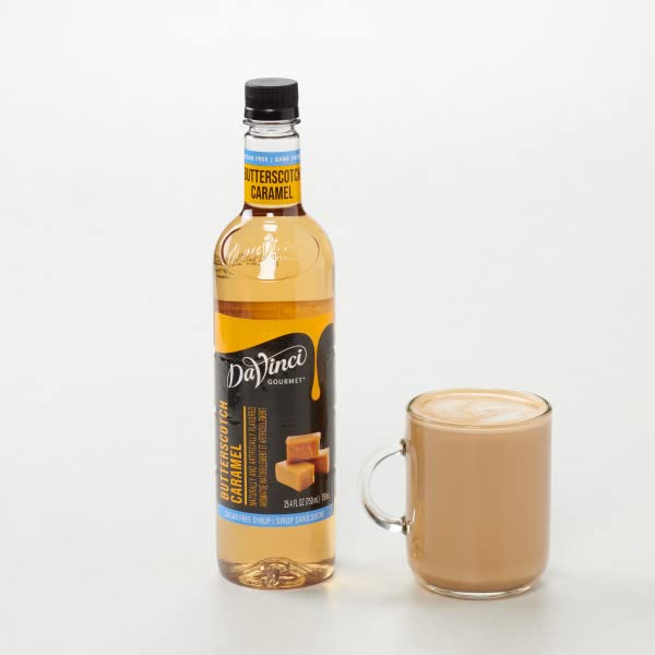 DaVinci Gourmet Sugar-Free Butterscotch Caramel Syrup, 25.4 Fluid Ounces (Pack of 4)