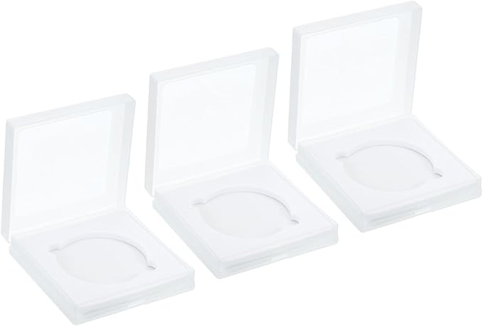 PATIKIL 58mm Lens Filter Case, 3pcs Camera Filter Case Portable Lens Filter Box Water Resistant Dustproof Plastic for Photography Filter Storage