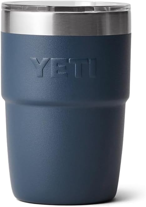 YETI Rambler 8 oz Stackable Cup, Stainless Steel, Vacuum Insulated Espresso Cup with MagSlider Lid