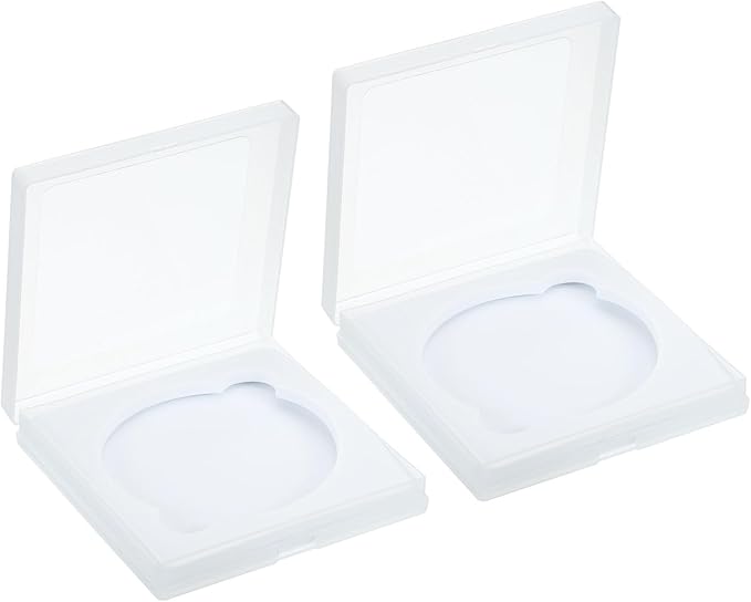 PATIKIL 82mm Lens Filter Case, 2pcs Camera Filter Case Portable Lens Filter Box Water Resistant Dustproof Plastic for Photography Filter Storage