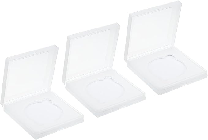 PATIKIL 72mm Lens Filter Case, 3pcs Camera Filter Case Portable Lens Filter Box Water Resistant Dustproof Plastic for Photography Filter Storage