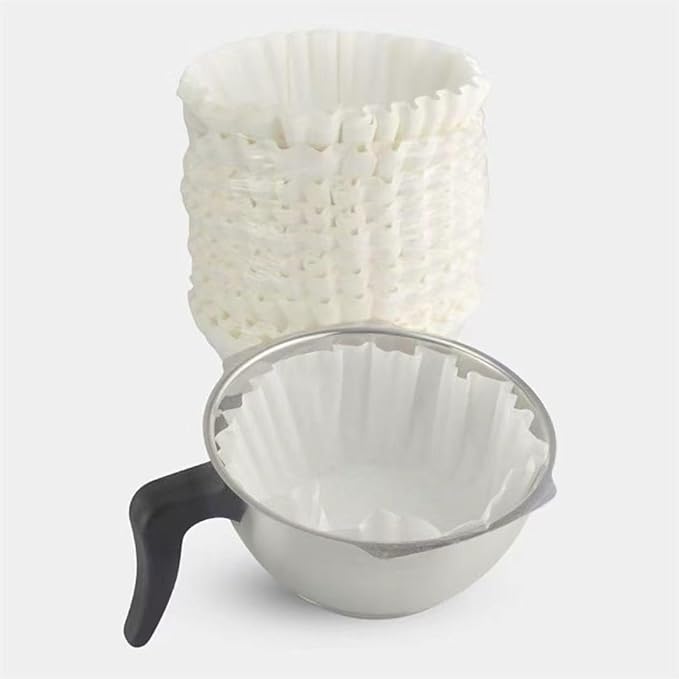 Large 12 Cup Coffee Filters, 500 Count, Commercial Basket Size 9.75 x 4.25 inches, Premium Quality, Tall Walls