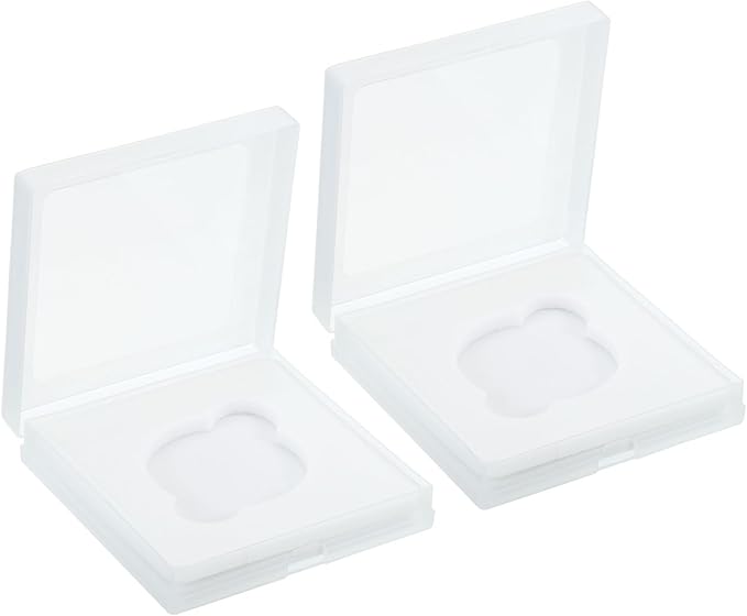 PATIKIL 46mm Lens Filter Case, 2pcs Camera Filter Case Portable Lens Filter Box Water Resistant Dustproof Plastic for Photography Filter Storage