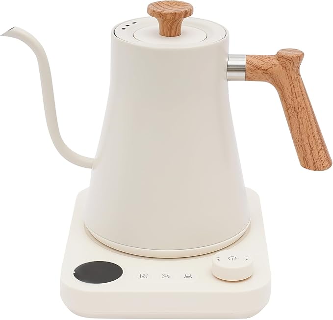 Electric Gooseneck Kettle (White)