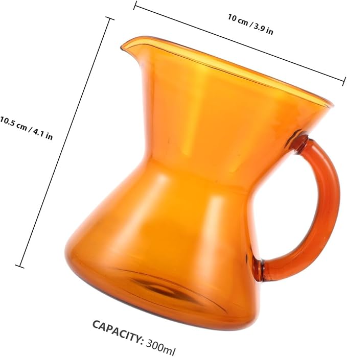 TOYANDONA Heat-resistant Glass Coffee Carafe with Spout Portable Hand-brewed Coffee Pot for Home and Travel Versatile Milk and Tea Jug Easy to Clean Stylish Mini Kettle