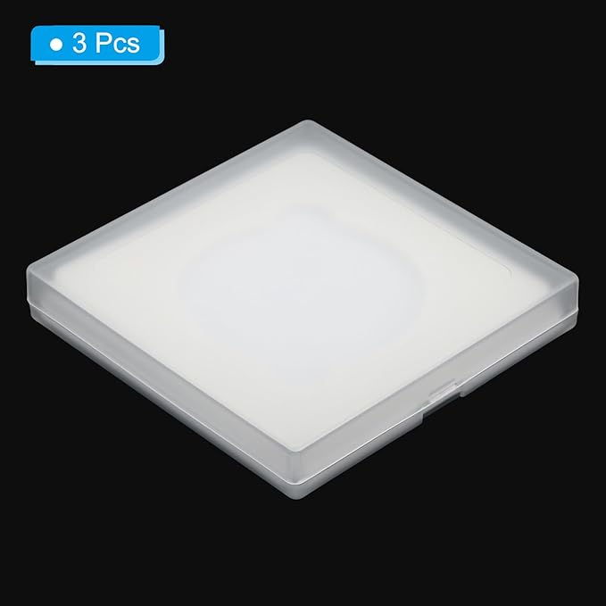 PATIKIL 67mm Lens Filter Case, 3pcs Camera Filter Case Portable Lens Filter Box Water Resistant Dustproof Plastic for Photography Filter Storage