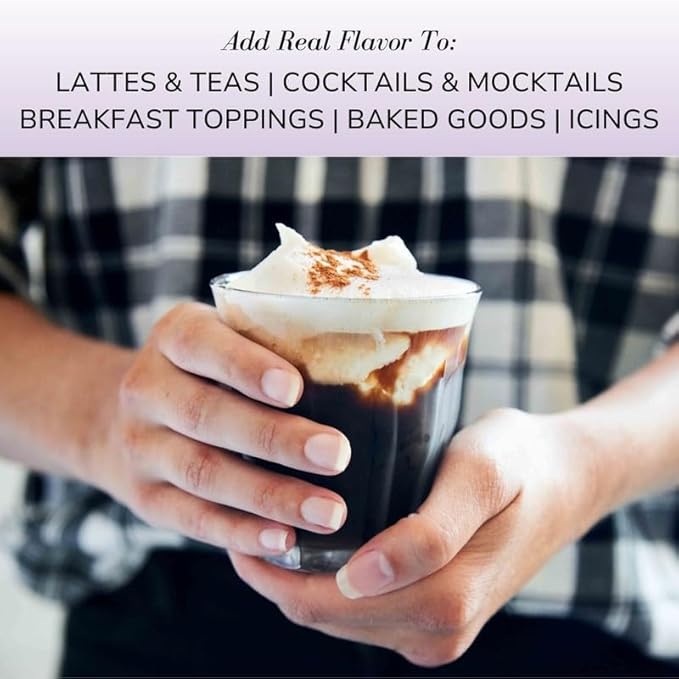 Sonoma Syrup Co Vanilla Hazelnut Syrup, 25.4 Fl Oz for Coffee, Cocktails, and Cooking