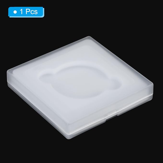 PATIKIL 49mm Lens Filter Case, 1pcs Camera Filter Case Portable Lens Filter Box Water Resistant Dustproof Plastic for Photography Filter Storage