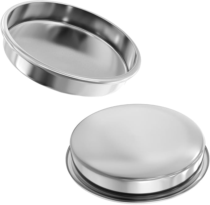 2 PCS Backflush Disk, 58 mm Filter Espresso, Stainless Steel Back Flush Blind Basket for Breville Gaggia Classic and Other Espresso Machines Cleaning Disc